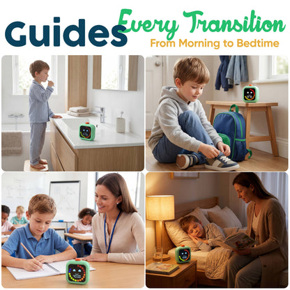 Mint visual timer used during morning, getting-ready, classroom and bedtime routines