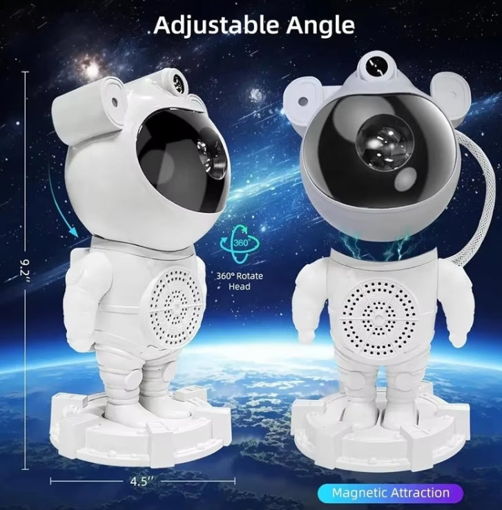 Astronaut Galaxy Star Projector Speaker – Calming Night Light