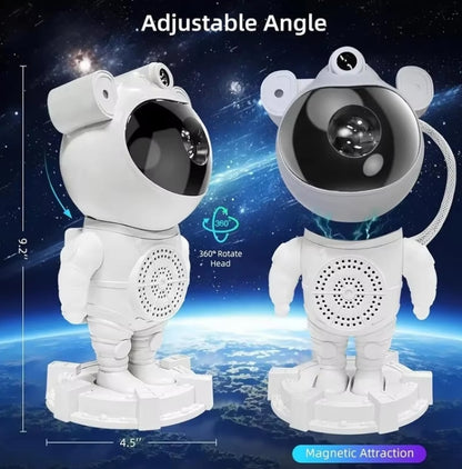 Astronaut Galaxy Star Projector Speaker – Calming Night Light