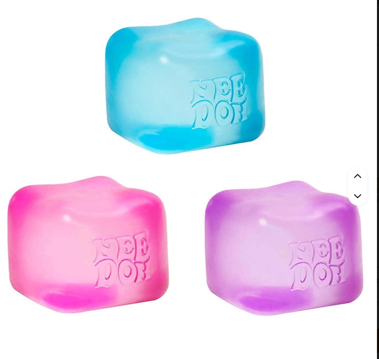 NeeDoh Nice Cube – Sensory Fidget Squishy for Calm Hands