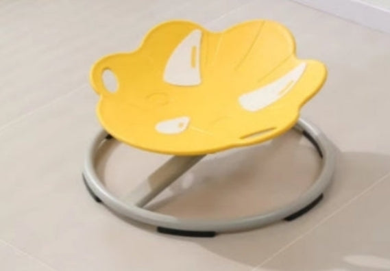 Yellow spinning chair