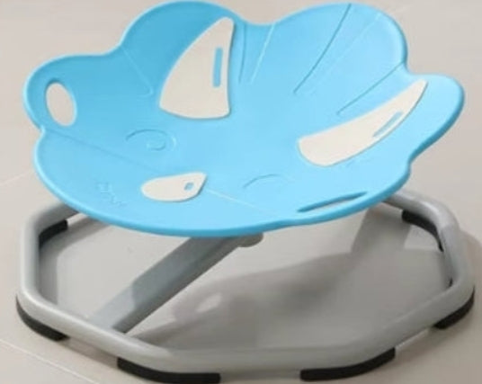 Blue dinosaur spinning chair